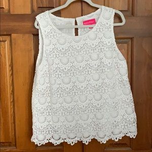 NWT white lace Lilly Pulitzer for Target tank